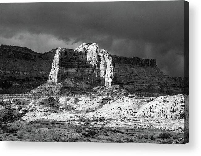 Utah Acrylic Print featuring the photograph Utah Butte by Candy Brenton