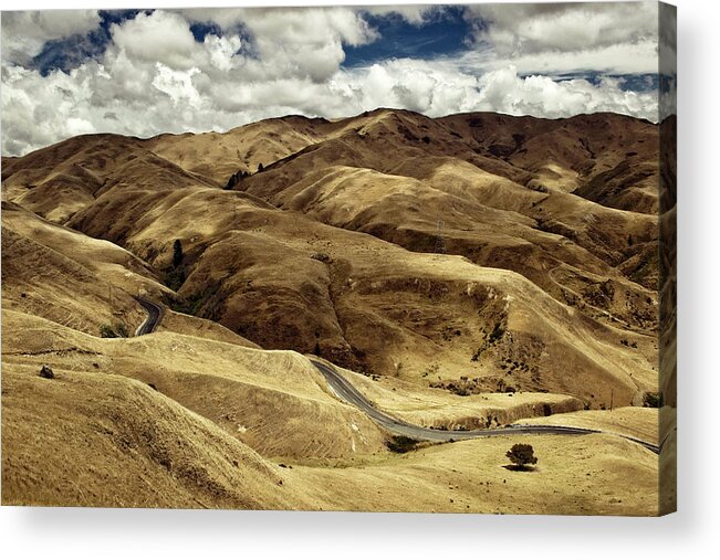 Tranquility Acrylic Print featuring the photograph Velvet Hills by Photo By Stas Kulesh