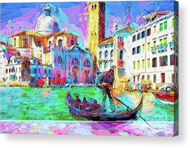  Acrylic Print featuring the photograph Venezia Molticolore by Jack Torcello