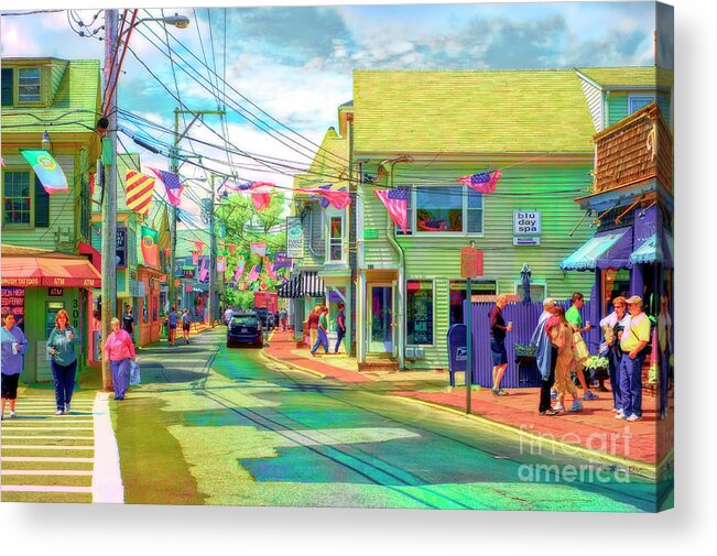 Cape Cod Acrylic Print featuring the photograph Vibrant Provincetown Massachusetts by Jack Torcello