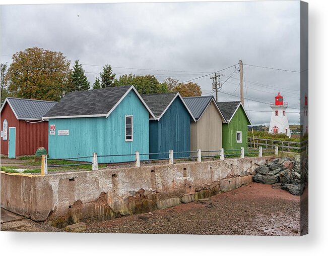 Victoria By The Sea Acrylic Print featuring the photograph Victoria by the Sea, PEI by Bob Doucette