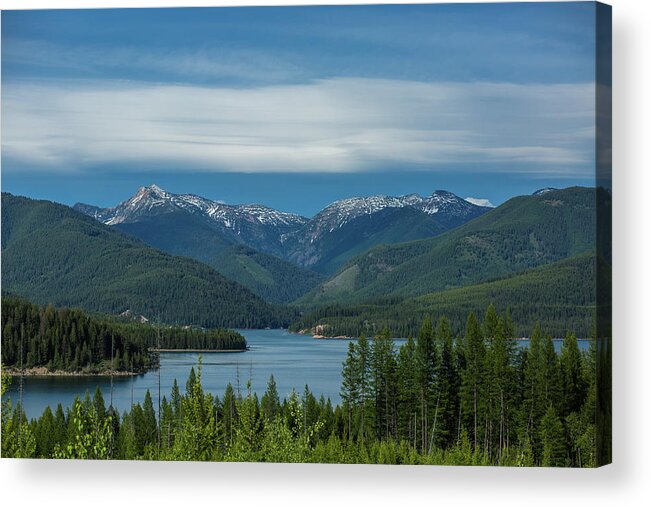 Montana Acrylic Print featuring the photograph View of the mountains by Julieta Belmont