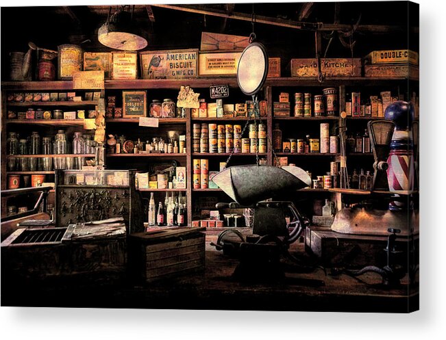 Vintage Acrylic Print featuring the photograph Vintage General Store 2 by Andrea Anderegg