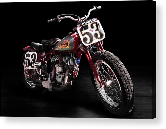 Indian Acrylic Print featuring the photograph Vintage Indian Flattracker by Andy Romanoff