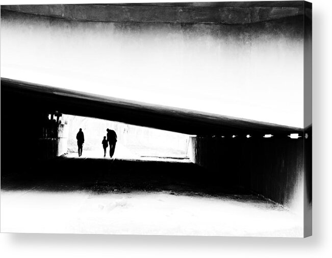 Silhouette Acrylic Print featuring the photograph Walk Off Frame by Dragoslav S.