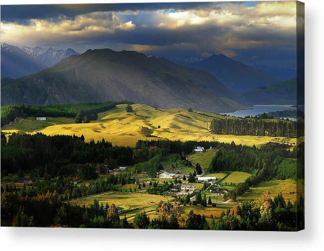 Scenics Acrylic Print featuring the photograph Wanaka, New Zealand by Atomiczen