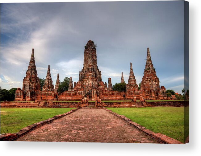 Scenics Acrylic Print featuring the photograph Wat Chaiwatthanaram, Ayutthaya - by Fototrav
