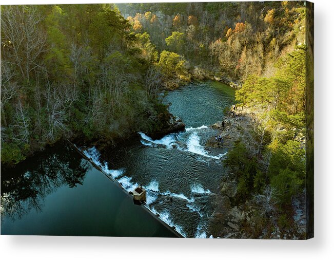 Steve Bunch Acrylic Print featuring the photograph Waterfall in the afternoon by Steve Bunch