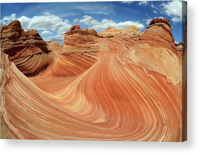 Extreme Terrain Acrylic Print featuring the photograph Wave In The Sun by David Hogan