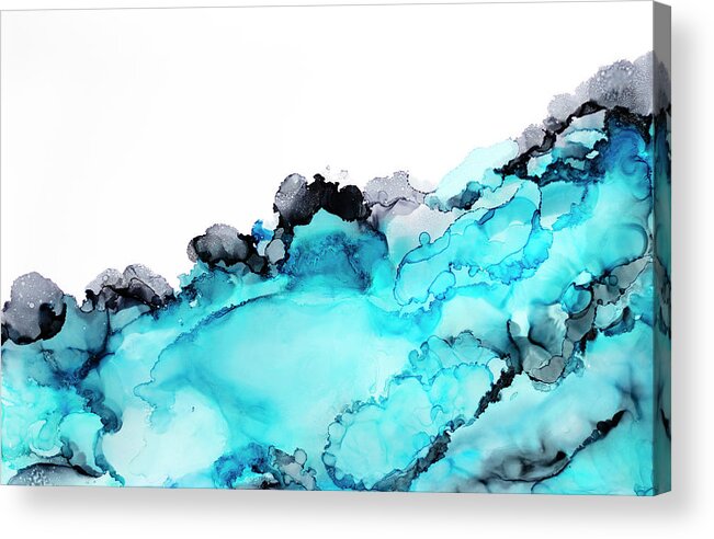 Organic Acrylic Print featuring the painting Wave by Tamara Nelson