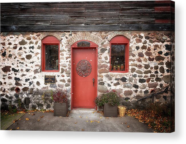 Autumn Acrylic Print featuring the photograph Welcome to Blue Vista Farm by Susan Rissi Tregoning