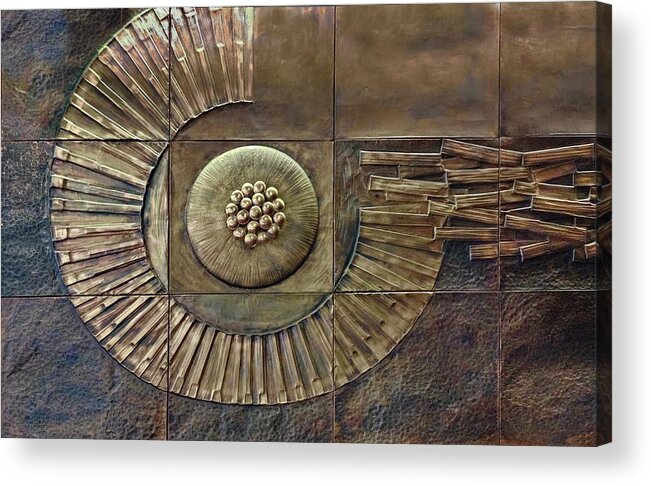 Copper Acrylic Print featuring the photograph What Lies Between by Andrea Kollo