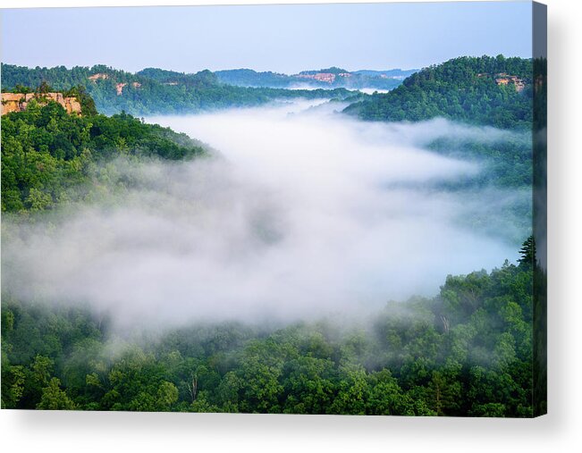 Chimney Top Rock Acrylic Print featuring the photograph Where Eagles Fly by Michael Scott