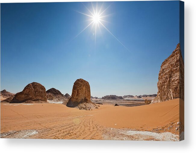 Scenics Acrylic Print featuring the photograph White Desert Sun by Cinoby