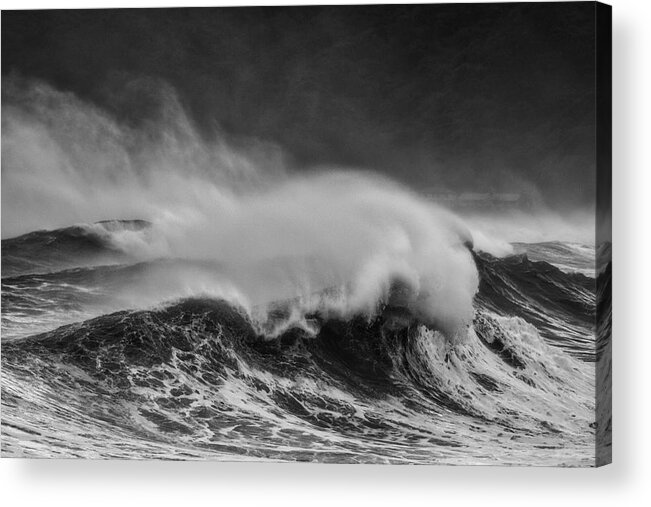 Sea Acrylic Print featuring the photograph Wind Blowing Day by Takafumi Yamashita