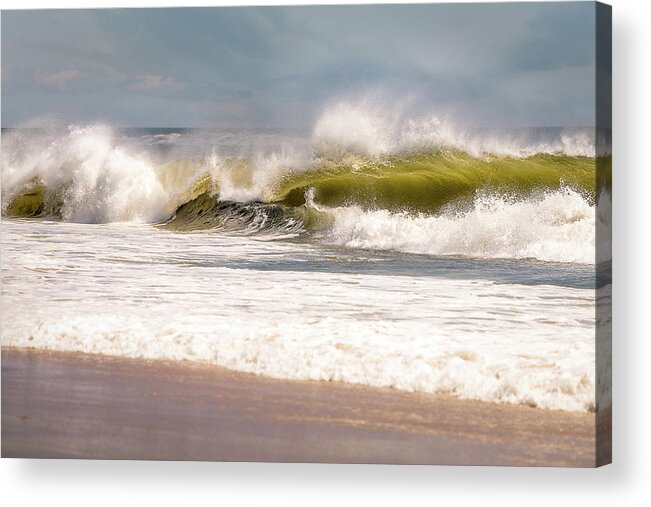 Beach Acrylic Print featuring the photograph Windy Waves by John Randazzo