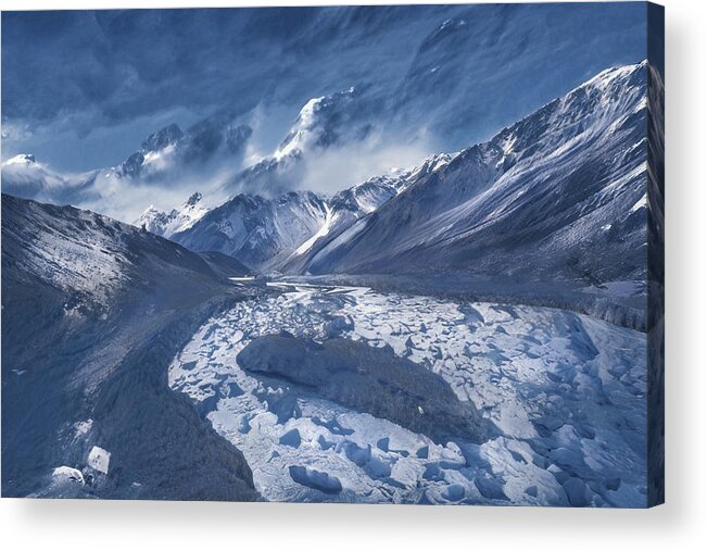 Landscape Acrylic Print featuring the photograph Winter Vibes by Anita Singh