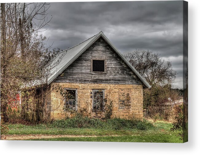 Wisconsin Acrylic Print featuring the photograph Wisconsin Farm Building by Karl Mohr