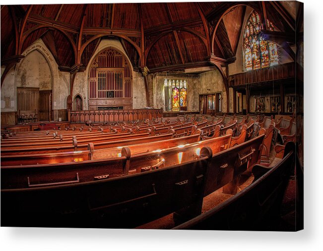 Abandoned Acrylic Print featuring the photograph Within The Sanctuary by Kristia Adams
