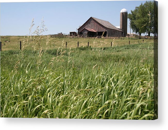 Wyoming Farm Acrylic Print featuring the photograph Wyoming Farm by Dylan Punke