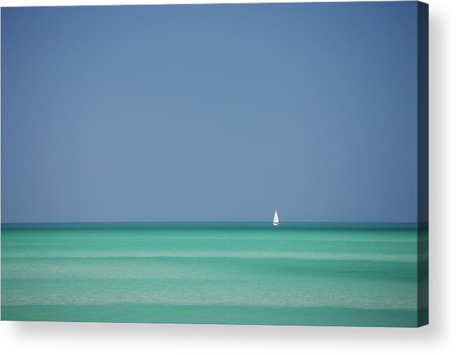 Sailboat Acrylic Print featuring the photograph Yacht In Gulf Of Mexico, Florida, Usa by Tim Graham