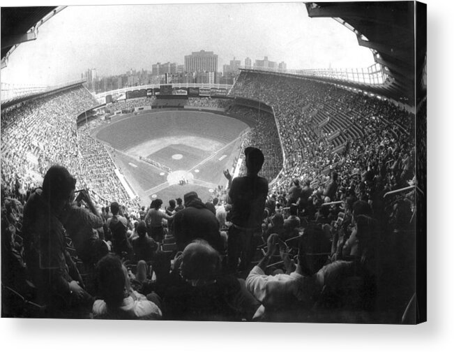 1980-1989 Acrylic Print featuring the photograph Yankee Stadium Is Packed For The New Y by New York Daily News Archive
