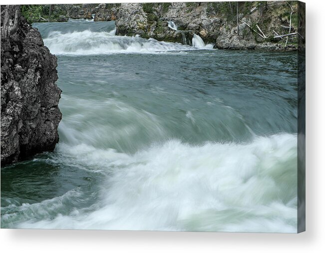 Yellowstone Acrylic Print featuring the photograph Yellowstone River by Ronnie And Frances Howard