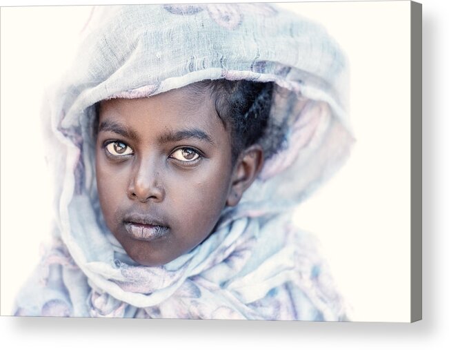 Girl Acrylic Print featuring the photograph Young Orthodox Girl by Trevor Cole