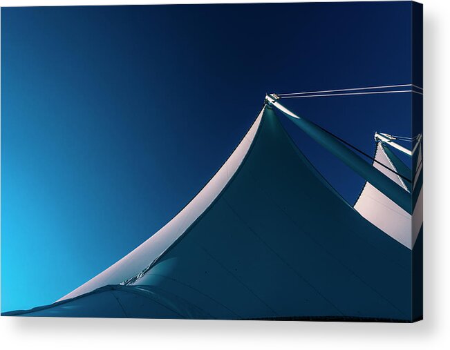 Port Of Vancouver Acrylic Print featuring the photograph 0171 Port of Vancouver Sails Canada Place by Amyn Nasser Neptune Gallery