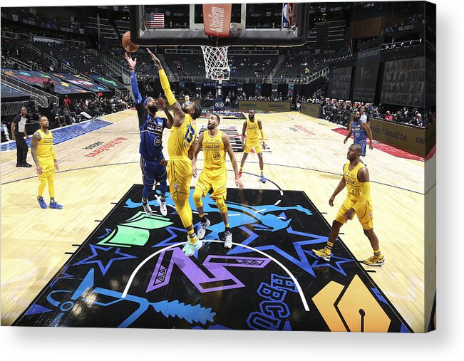 Atlanta Acrylic Print featuring the photograph 2021 70th NBA All-Star Game by Nathaniel S. Butler