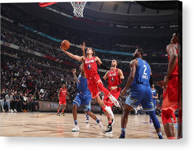 Trae Young Acrylic Print featuring the photograph 69th NBA All-Star Game by Nathaniel S. Butler