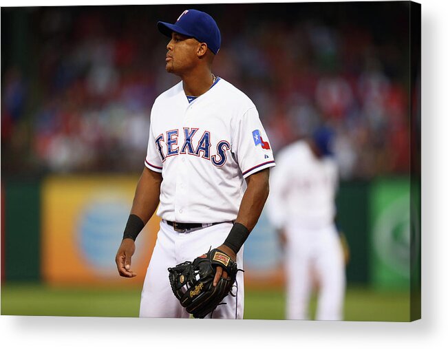 Adrian Beltre Acrylic Print featuring the photograph Adrian Beltre by Ronald Martinez