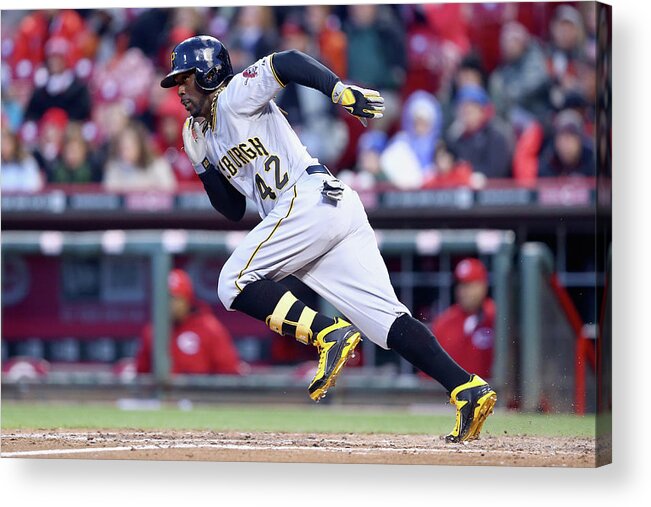 Great American Ball Park Acrylic Print featuring the photograph Andrew Mccutchen by Andy Lyons