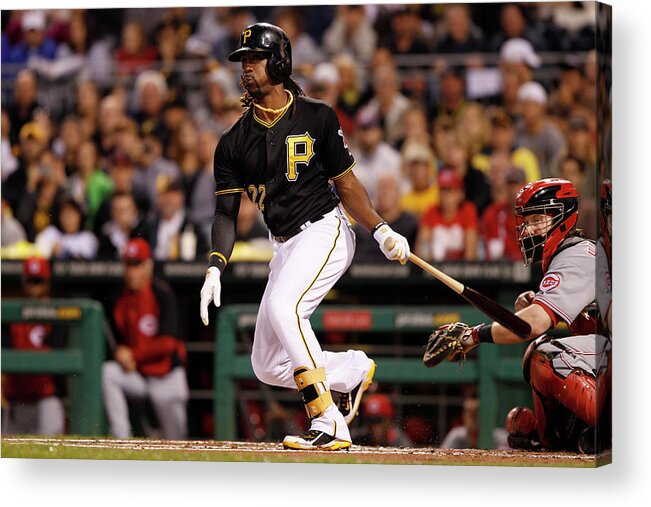 Pnc Park Acrylic Print featuring the photograph Andrew Mccutchen #1 by David Maxwell
