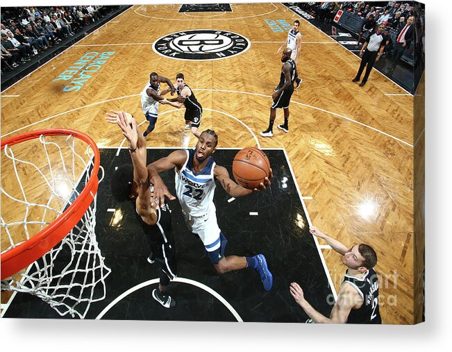 Nba Pro Basketball Acrylic Print featuring the photograph Andrew Wiggins by Nathaniel S. Butler