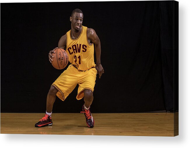 Nba Pro Basketball Acrylic Print featuring the photograph Andrew Wiggins #1 by Nick Laham
