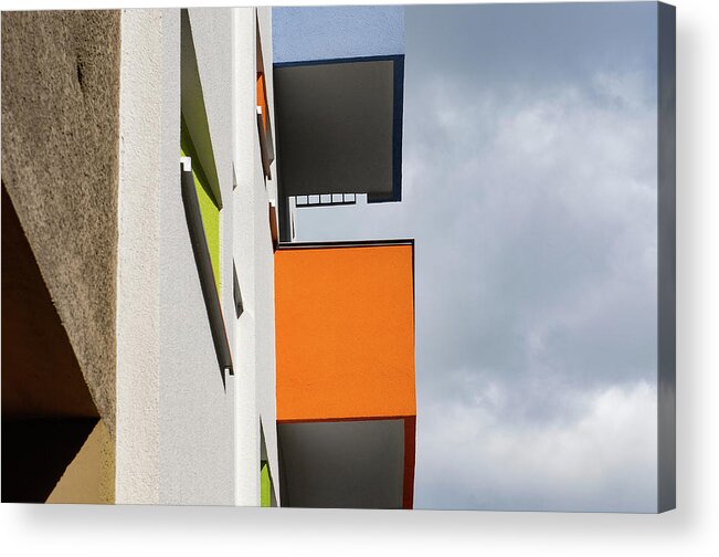 Architecture Acrylic Print featuring the photograph Architecture details #1 by Eleni Kouri