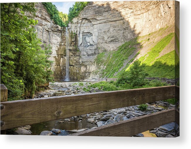 Taughannock Falls Acrylic Print featuring the photograph At the End #1 by Kristopher Schoenleber