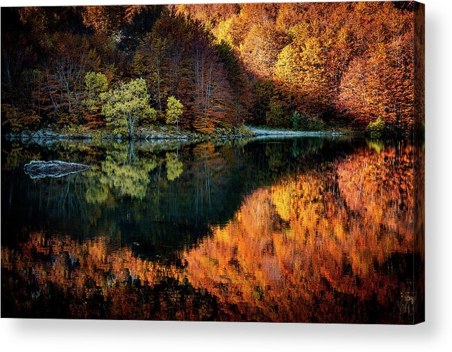 Fall Acrylic Print featuring the photograph Autumn in Italy #1 by Francesco Riccardo Iacomino