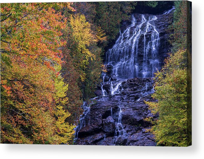  Acrylic Print featuring the photograph Beaver Brook Falls - Colebrook, NH #2 by John Rowe