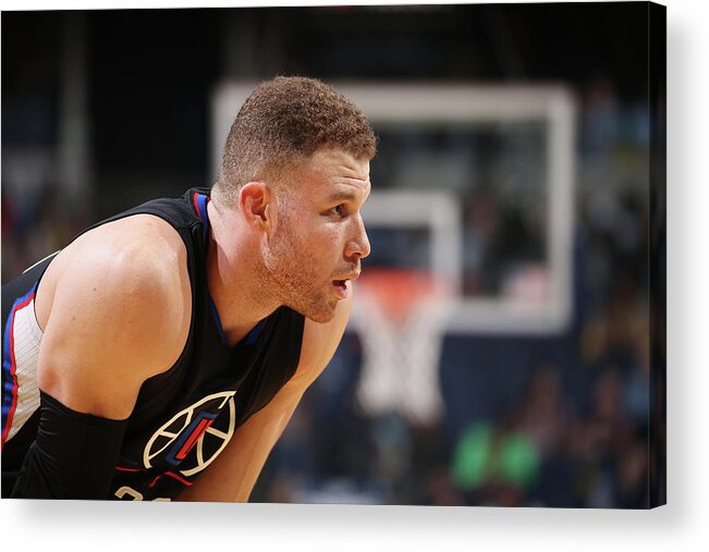 Blake Griffin Acrylic Print featuring the photograph Blake Griffin #1 by Joe Murphy