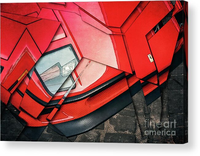 Geometry Acrylic Print featuring the digital art Car Parts #1 by Phil Perkins