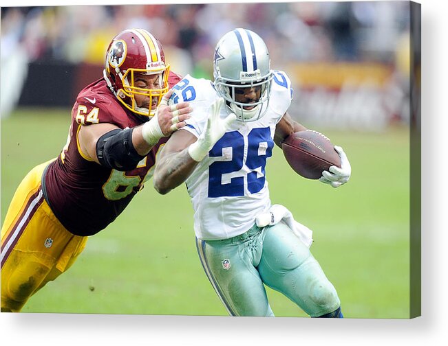 Nfc East Acrylic Print featuring the photograph Dallas Cowboys v Washington Redskins #1 by Greg Fiume