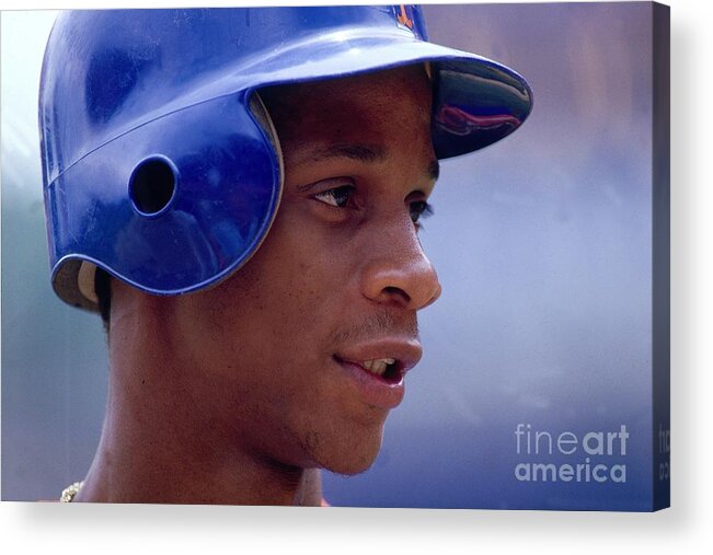 1980-1989 Acrylic Print featuring the photograph Darryl Strawberry by Ronald C. Modra