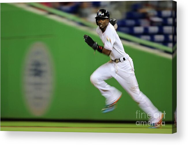 People Acrylic Print featuring the photograph Dee Gordon by Mike Ehrmann
