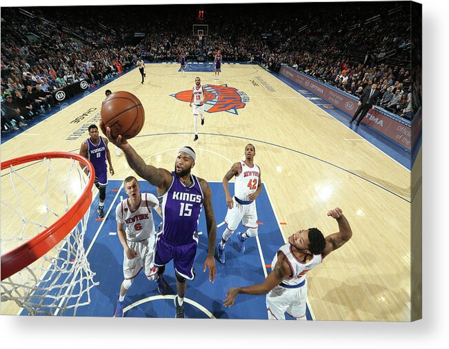 Nba Pro Basketball Acrylic Print featuring the photograph Demarcus Cousins by Nathaniel S. Butler
