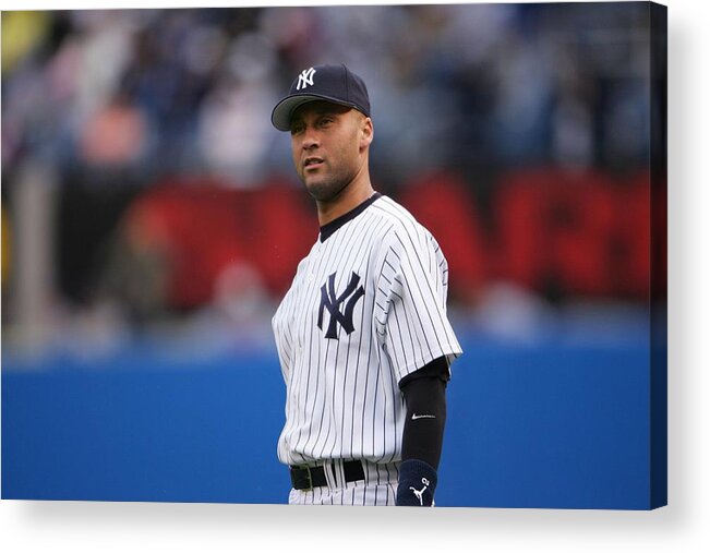 People Acrylic Print featuring the photograph Derek Jeter by Chris Mcgrath