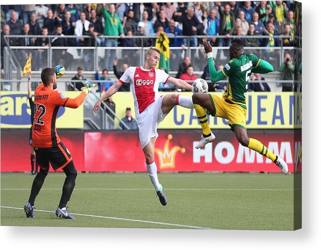 Wilfried Kanon Acrylic Print featuring the photograph Dutch EredivisieADO Den Haag v Ajax #1 by VI-Images