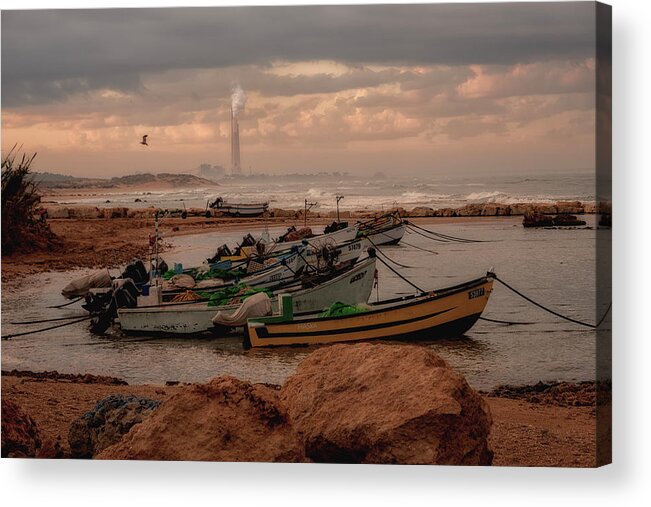 Boats Acrylic Print featuring the photograph Fishermen's Wharf #2 by Uri Baruch