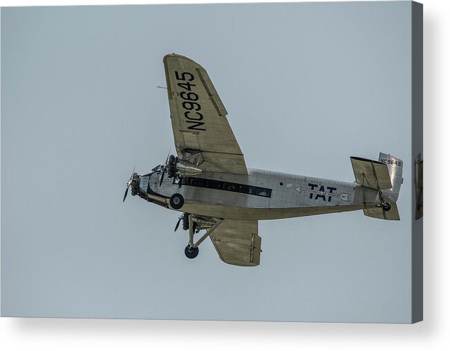 Eaa Air Venture Acrylic Print featuring the photograph Ford Tri Motor #1 by David Bearden